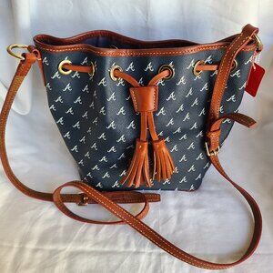 Atlanta Braves Kendall Crossbody Dooney and Bourke Bag MLB Purse Baseball